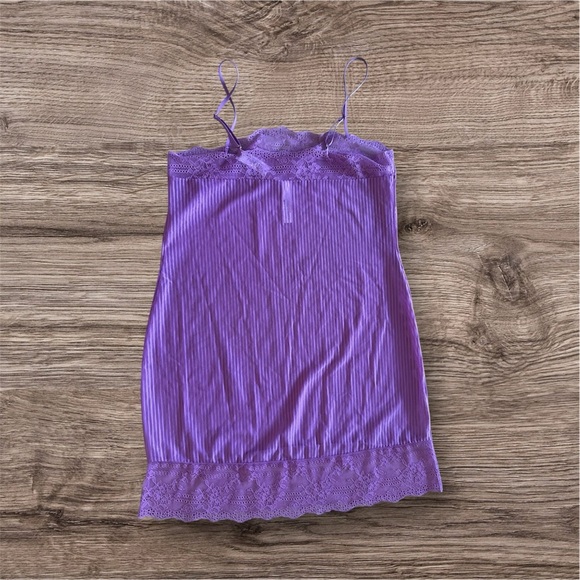 Adore Me Women’s Slip Purple Mulberry XL Jeanne Bodycon Slip New Lace Comfy - Picture 4 of 15